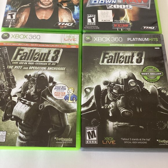Xbox 360 Video Games Smack Down / Raw 2009 / 2008 / Fallout 3 - Picture 4 of 9
